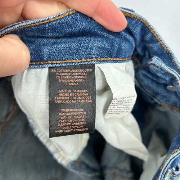 FRYE Women's Mid Rise Stretch Blue Denim Casual Skinny Jeans Size 4 - Picture 8 of 8